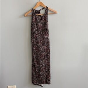 PrAna Women's Size M Jewel Lake Dress Black With Colorful Dot Design Performance